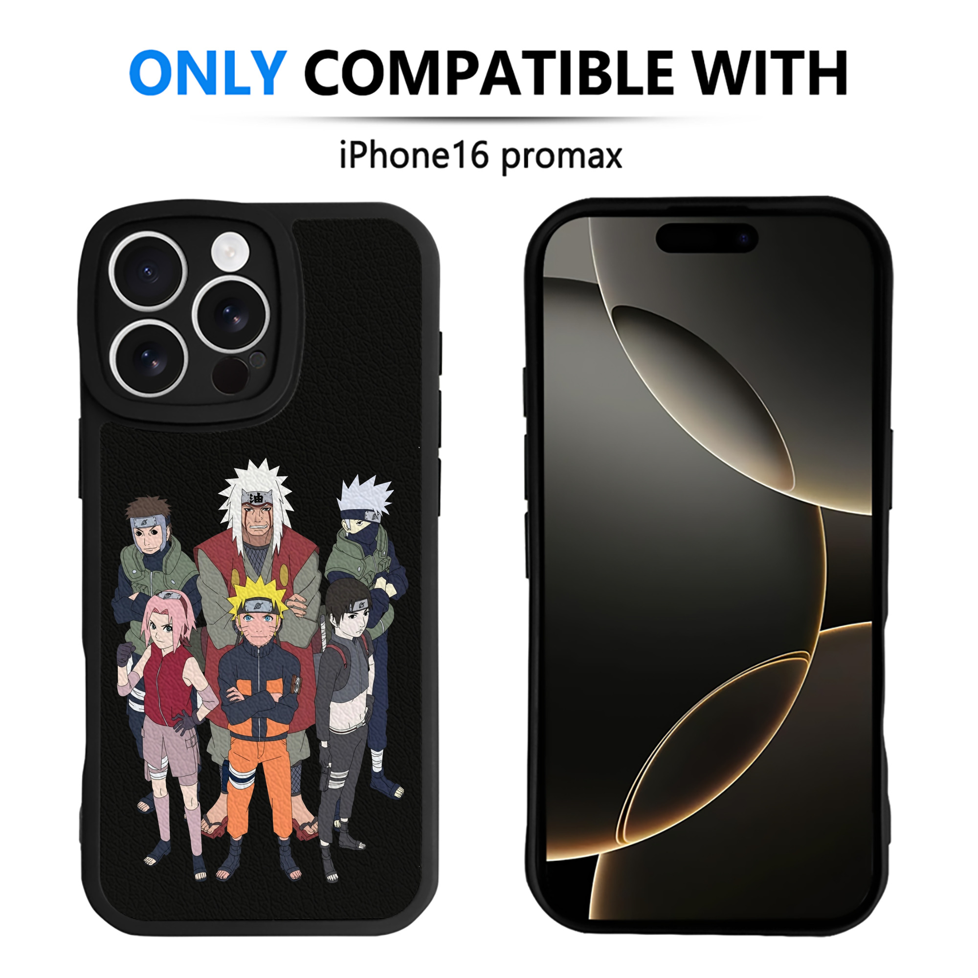 （画像用） NARUTO -ナルト- うずまき ナルト Uzumaki Naruto 【iPhone 16シリーズ対応】シリコンスマホケース（レザー調） 材質：シリコン